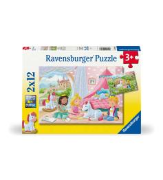 Puzzle Ravensburger Amizade Adorável 2x12 peças