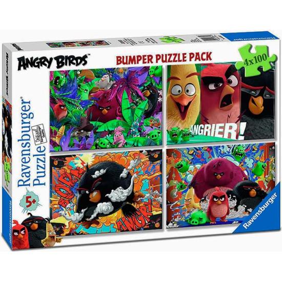 Puzzle Ravensburger Angry Birds 4 x 100 peças