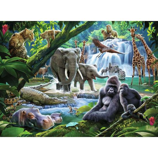 Puzzle Ravensburger Jungle Animals XXL 100 peças