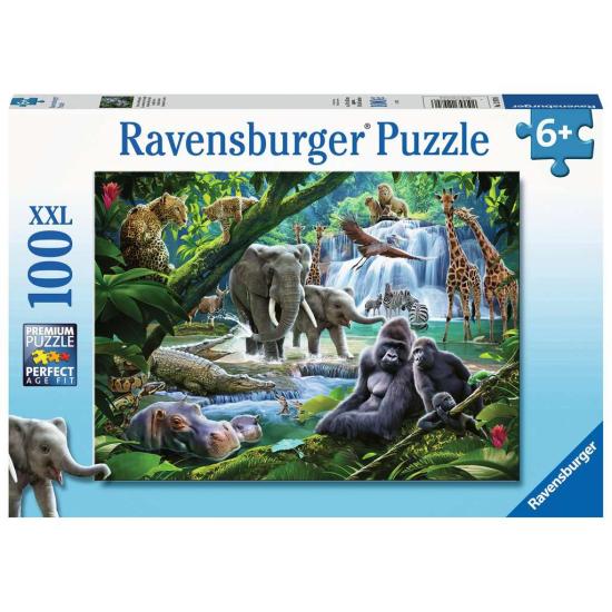 Puzzle Ravensburger Jungle Animals XXL 100 peças