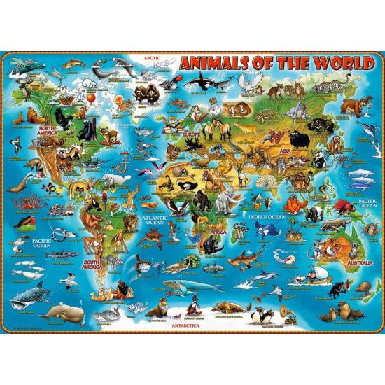 Puzzle Ravensburger Animais do Mundo XXL 300 Peças