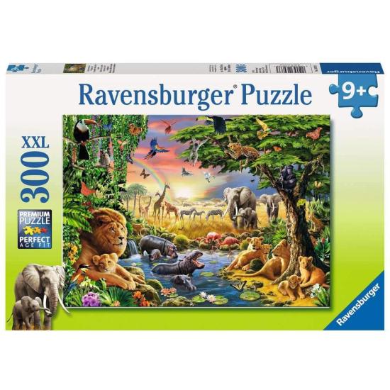 Puzzle Ravensburger Animais ao pôr do Sol XXL de 300 peça Puzzle Ravensburger Animais ao pôr do Sol XXL de 300 peça
