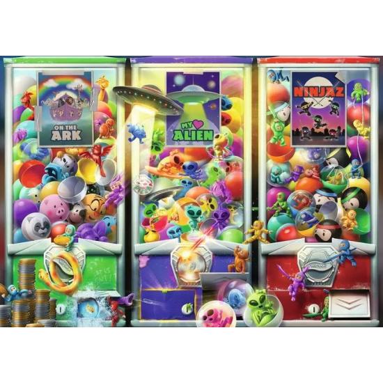 Puzzle Ravensburger Animais, Alienígenas E Ninjas de 1000 Peças