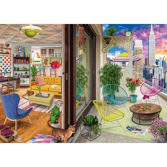 Puzzle Ravensburger New York Apartment 1000 peças