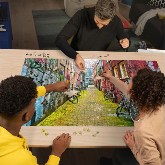 Puzzle Ravensburger Arte de Rua em Amesterdão 3.000 peças Puzzle Ravensburger Arte de Rua em Amesterdão 3.000 peças