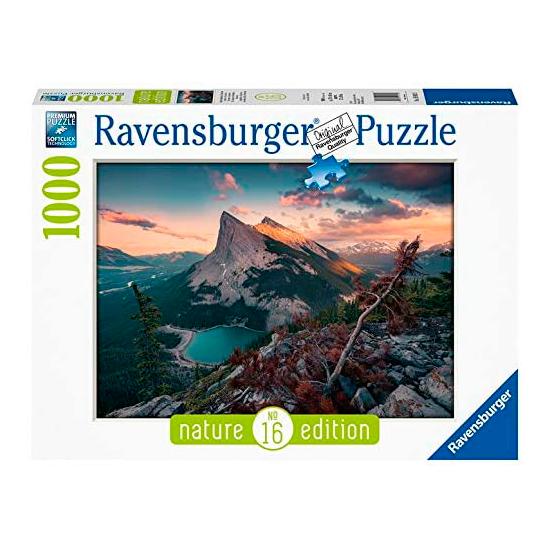 Puzzle Ravensburger Mountain Sunset 1000 peças Puzzle Ravensburger Mountain Sunset 1000 peças