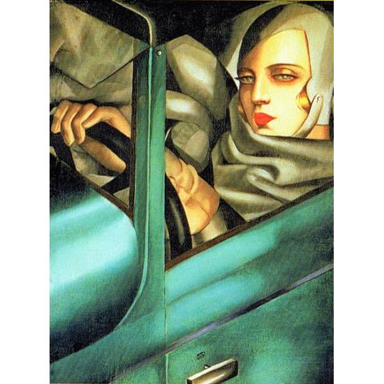 Auto-retrato Ravensburger no Puzzle Bugatti de 1000 peças