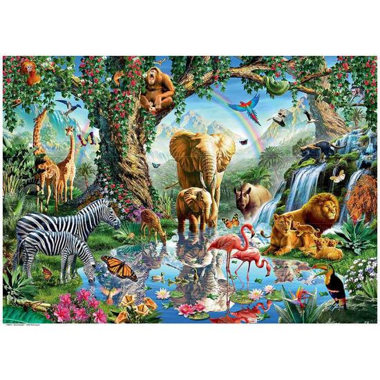 Puzzle Ravensburger Adventures in the Jungle 1000 peças