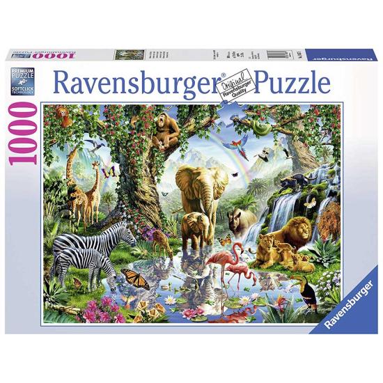 Puzzle Ravensburger Adventures in the Jungle 1000 peças