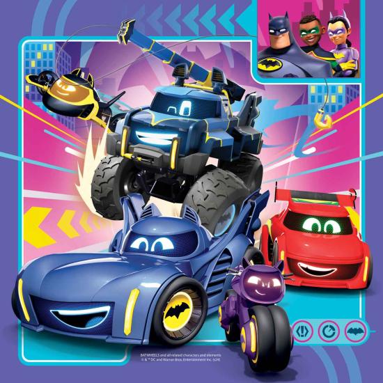 Puzzle Ravensburger Batwheels de 3x49 peças Puzzle Ravensburger Batwheels de 3x49 peças