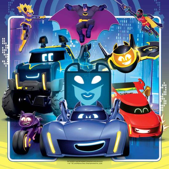 Puzzle Ravensburger Batwheels de 3x49 peças Puzzle Ravensburger Batwheels de 3x49 peças