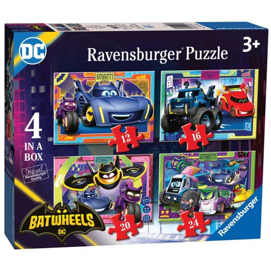 Puzzle Ravensburger Batwheels Progressivo de 12+16+20+24 Pçs