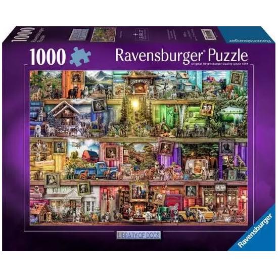 Puzzle Ravensburger Biblioteca De Cães de 1000 peças