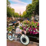 Puzzle Ravensburger Bicicleta em Amsterdã de 1000 Pçs