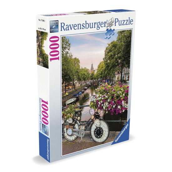 Puzzle Ravensburger Bicicleta em Amsterdã de 1000 Pçs Puzzle Ravensburger Bicicleta em Amsterdã de 1000 Pçs