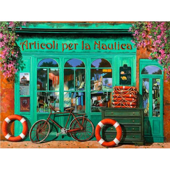 Puzzle de bicicleta vermelha Ravensburger 1500 peças