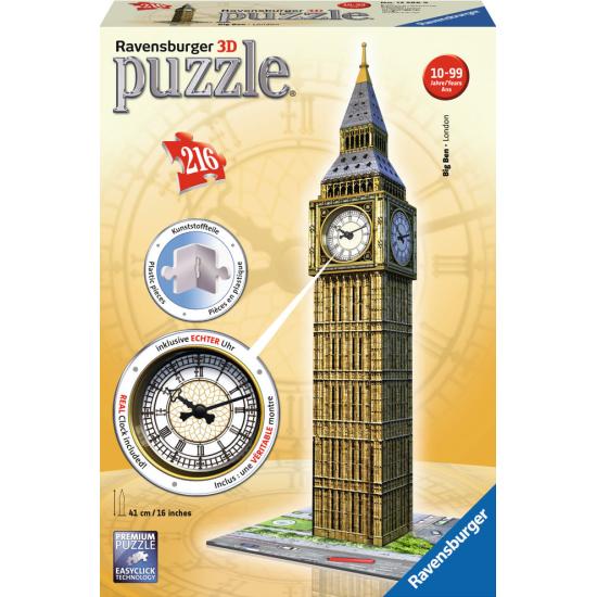 Puzzle Ravensburger Big Ben 3D com relógio 216 peças