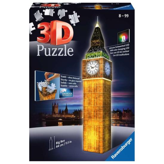 Puzzle Ravensburger Big Ben Night Edition 3D 3D 216 peças