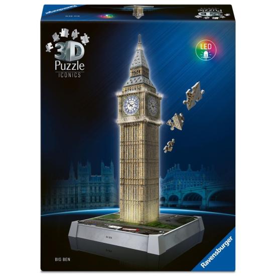 Puzzle Ravensburger Big Ben Night Edition Led 3D 235  peças