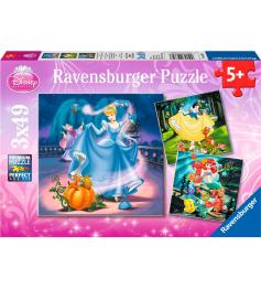 Puzzle Ravensburger Branca de Neve, Cinderela e Pequena Sereia