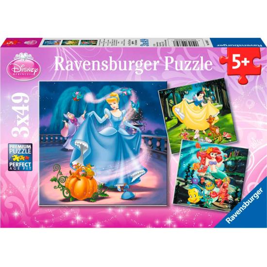 Puzzle Ravensburger Branca de Neve, Cinderela e Pequena Sereia
