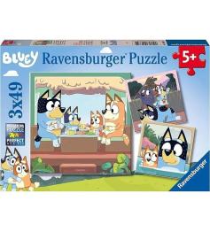 Puzzle Ravensburger Bluey de 3x49 Peças
