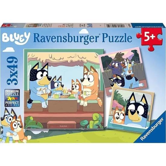 Puzzle Ravensburger Bluey de 3x49 Peças