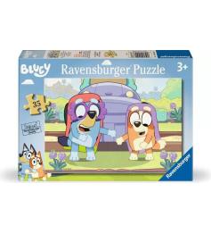 Puzzle Ravensburger Bluey Disfarçado de 35 Peças
