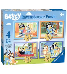 Puzzle Ravensburger Bluey Progressivo de 12+16+20+24 Peças