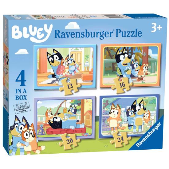 Puzzle Ravensburger Bluey Progressivo de 12+16+20+24 Peças
