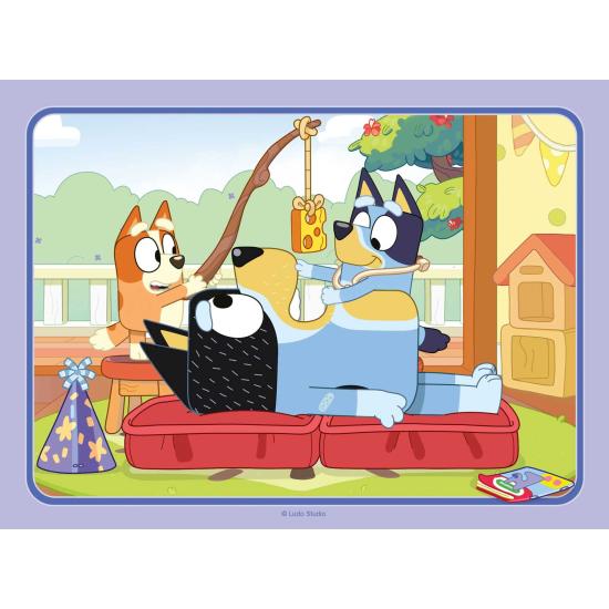 Puzzle Ravensburger Bluey Progressivo de 12+16+20+24 Peças