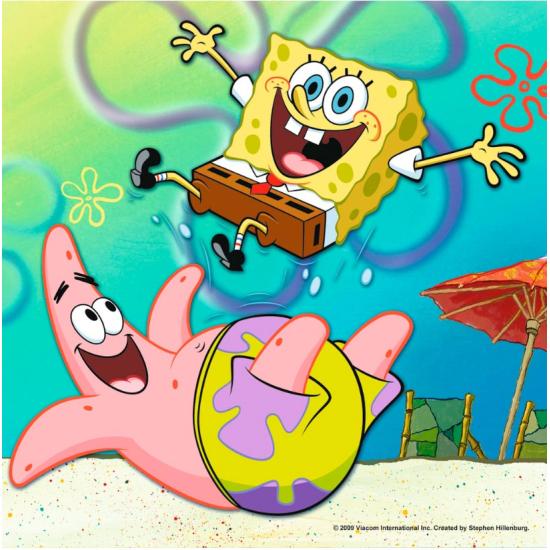Puzzle de Bob Esponja Ravensburger 3 x 49 peças