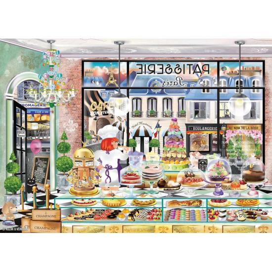 Puzzle Ravensburger Bonjour Paris 1000 peças