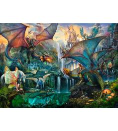 Puzzle Ravensburger Floresta Mágica do Dragão de 9000 peças