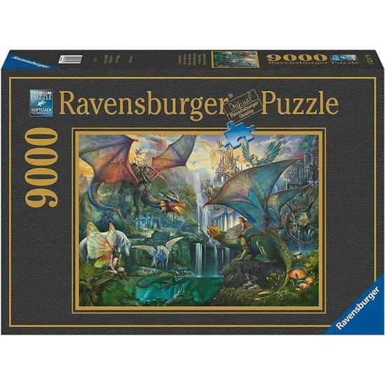 Puzzle Ravensburger Floresta Mágica do Dragão de 9000 peças