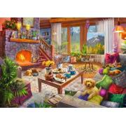 Puzzle Ravensburger Cabana Aconchegante 1000 Peças