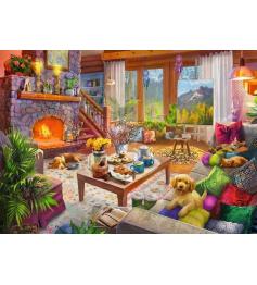 Puzzle Ravensburger Cabana Aconchegante 1000 Peças
