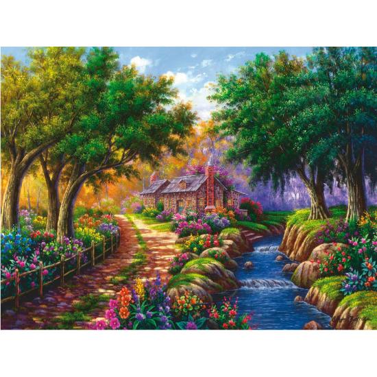 Puzzle Ravensburger Cabana Pelo Rio de 1500 Peças Puzzle Ravensburger Cabana Pelo Rio de 1500 Peças