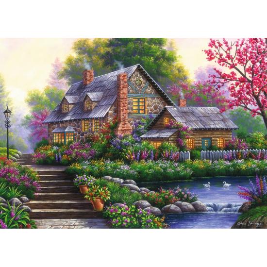Puzzle Ravensburger Cabine Romântica de 1000 Peças