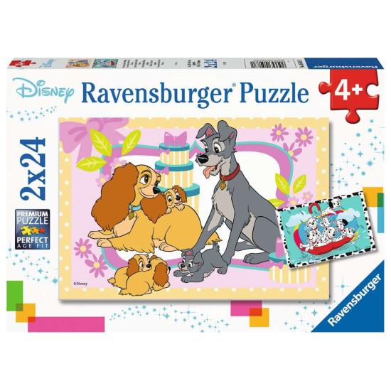 Puzzle Ravensburger Os Filhotes Favoritos da Disney 2x24