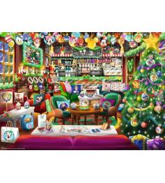 Puzzle Ravensburger Café De Natal Da Disney de 1000 peças