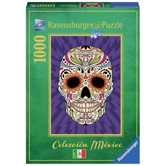 Puzzle de caveira mexicana Ravensburger 1000 peças