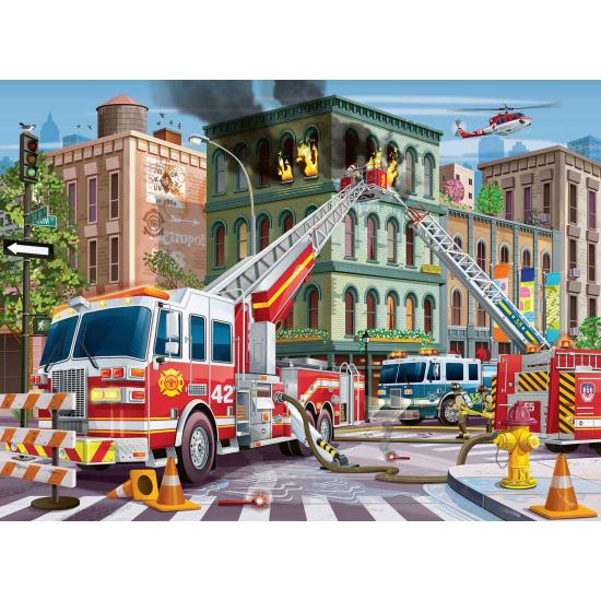 Puzzle Ravensburger Caminhão de Bombeiros XXL 100 peças