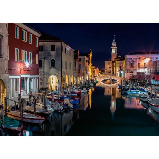 Puzzle Ravensburger Canais de Veneza à noite 1000 peças