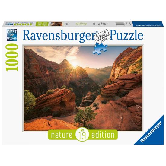 Puzzle Ravensburger Zion Canyon, EUA  de 1000 peças