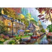 Puzzle Ravensburger Rua À Beira Do Canal de 1000 peças