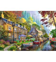 Puzzle Ravensburger Rua À Beira Do Canal de 1000 peças