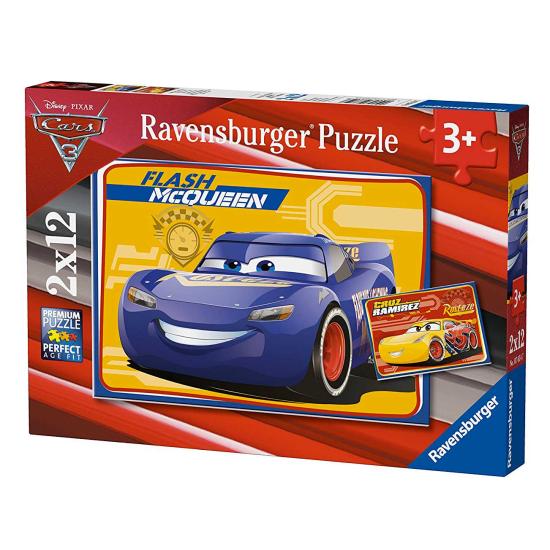 Carros Ravensburger 3 Puzzle 2x12 peças