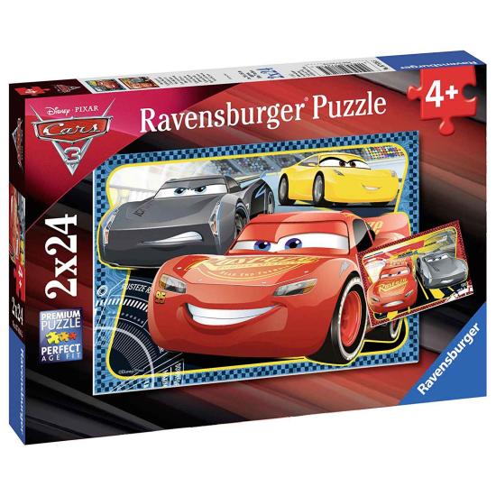 Carros Ravensburger 3 Puzzle 2x24 peças