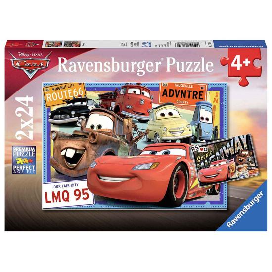 Puzzle de carros Ravensburger 2x24 peças